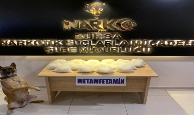 Bursa'da 20 kilogram metamfetamin ele geçirilen operasyonda bir kişi tutuklandı