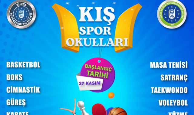 Kış Spor Okulları 27 Kasım’da başlıyor