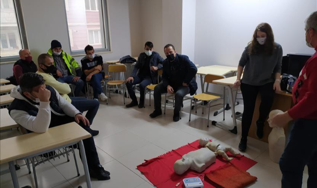 Belediye personeli ilkyardımda sınıfı geçti