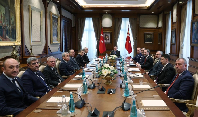 Cumhurbaşkanı Erdoğan, Bakan Bilgin ve Türk-İş heyetini kabul etti