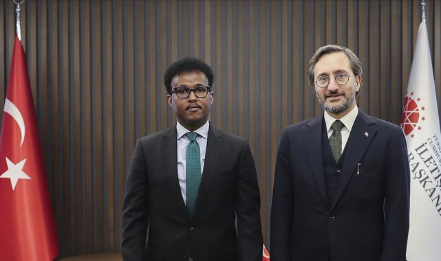 Cumhurbaşkanlığı İletişim Başkanı Altun, Somali Cumhurbaşkanlığı İletişim Ofisi Başkanı Hashi'yle görüştü