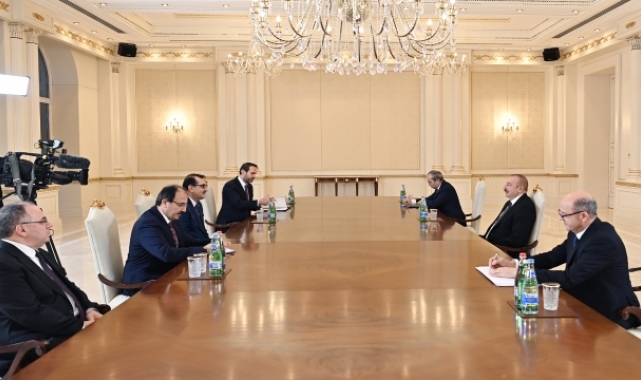 Enerji ve Tabii Kaynaklar Bakanı Dönmez, Azerbaycan Cumhurbaşkanı Aliyev'le görüştü