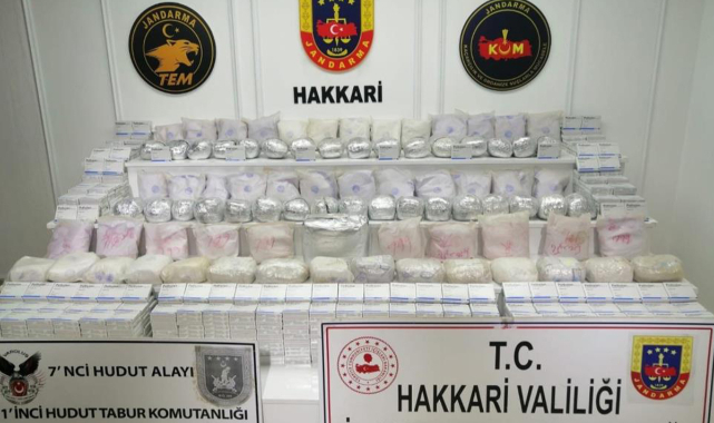 Hakkari'de 89 kilo eroin ele geçirildi