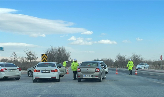 Kum fırtınası trafikte aksamaya neden oldu