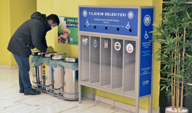 Yıldırım’da mavi kapaklar tekerlekli sandalyeye dönüşüyor