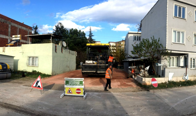 Yunuseli’nde sokaklar sıcak asfaltla kaplandı
