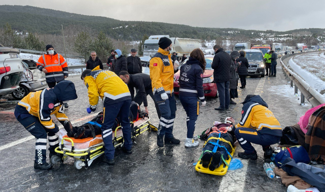 Anadolu Otoyolu'nda zincirleme kaza
