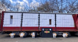 Ankara'da bir tırda 14 milyon 580 bin boş makaron ele geçirildi