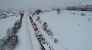 Bolu tünelinde ulaşım ağır aksak