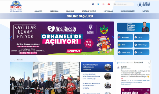 BUSMEK’te online başvurulara yoğun ilgi