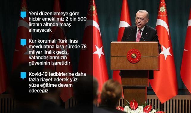 Cumhurbaşkanı Erdoğan: Memurlarımızın maaş artış oranını yüzde 30,5'e çıkarttık