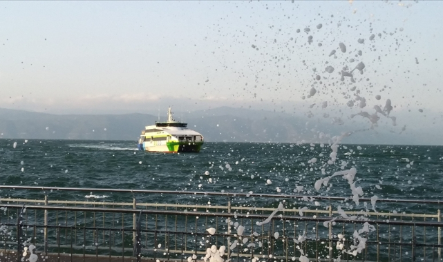 Hava muhalefeti nedeniyle bazı deniz seferleri iptal edildi