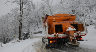 Yıldırım karla mücadele için tam kadro sahada