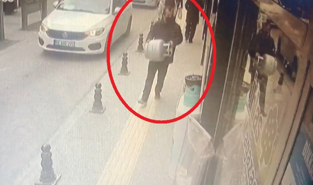Çaldığı tüpü geri sattı