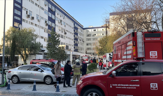 Ege Üniversitesi Hastanesi'nde çıkan yangın söndürüldü