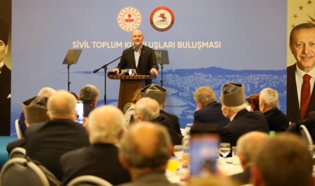 İçişleri Bakanı Soylu, Samsun'da şehit aileleri ve STK temsilcileriyle buluştu: