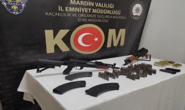 Mardin'de iki uzun namlulu silah bulunan evdeki zanlıya gözaltı