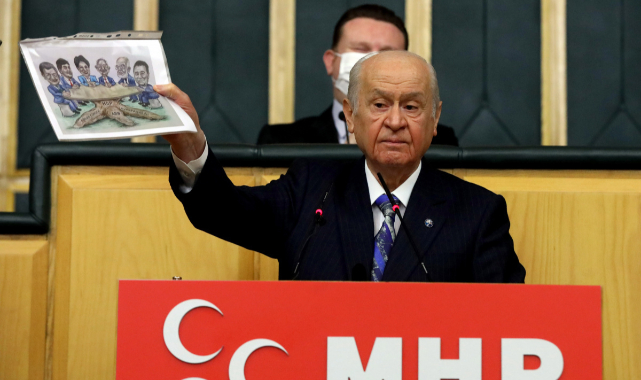 MHP lider Bahçeli:'“6 sandalyeli bir masanın çevresinde 6+1 formatında buluştular'