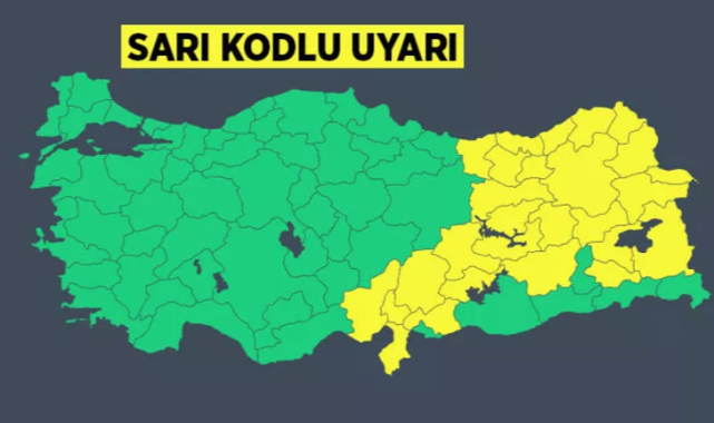 27 il için sarı kodlu uyarı!