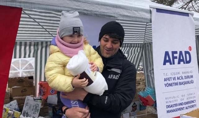 AFAD'dan Ukraynalılara yardım eli