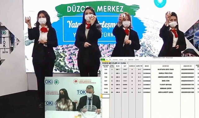 Beyciler TOKİ konutlarının kurası çekildi