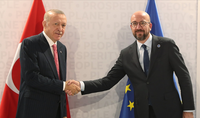 Cumhurbaşkanı Erdoğan, AB Konseyi Başkanı Michel ile görüştü