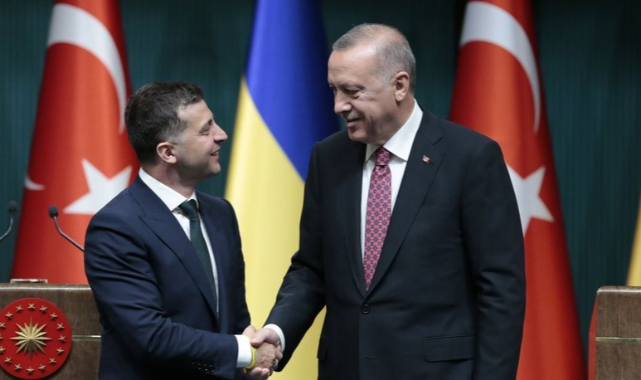 Cumhurbaşkanı Erdoğan, Ukrayna Cumhurbaşkanı Zelenskiy ile görüştü