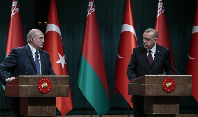 Erdoğan Lukaşenko ile görüştü