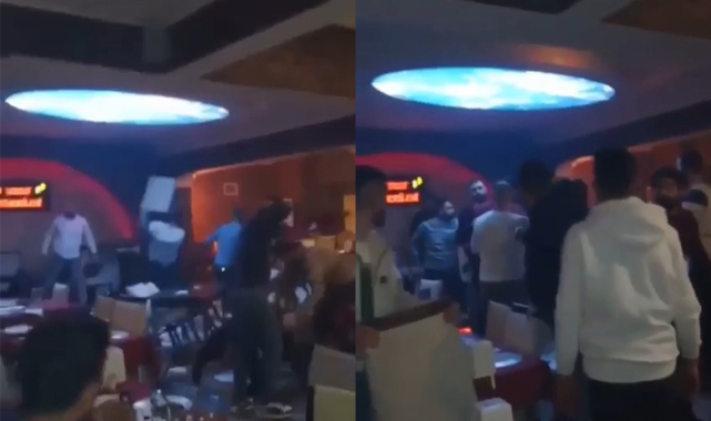 İstek şarkı okudu, yumruklar, sandalyeler havada uçuştu