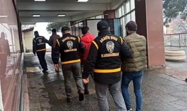 Kahramanmaraş'ta gözaltına alınan 110 kişiden 62'si tutuklandı