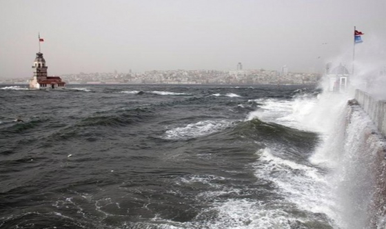 Marmara Denizi'nde fırtına uyarısı