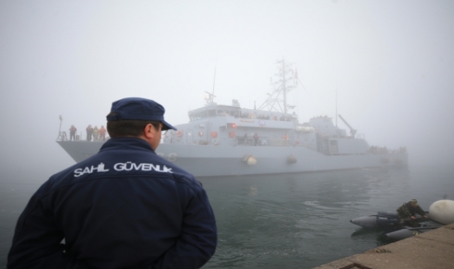 Mayın tarama gemisi "TCG Amasra" İğneada açıklarında mayın aramaya devam edecek