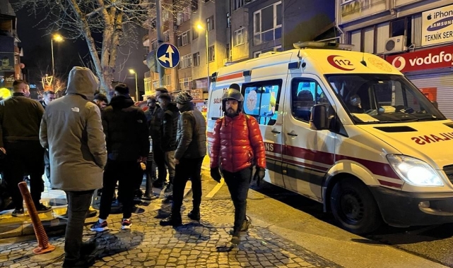 Ortaköy'de silahlı kavga: Kavgayı ayırmaya çalışan motokurye bacağından vuruldu