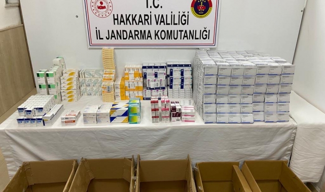 Yüksekova'da 2 bin 330 paket kırmızı reçeteli ilaç ele geçirildi