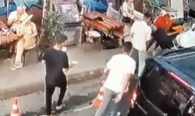 Babasına yumruk atan Ukraynalıyı bıçakladı