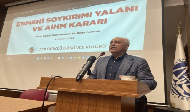 Doğu Perinçek, "Ermeni Soykırımı Yalanı ve AİHM Kararı'' konferansına katıldı: