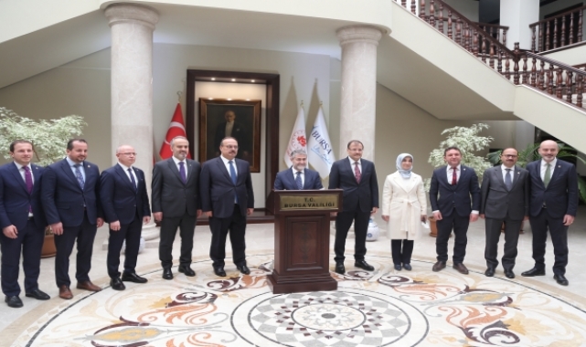 Hazine ve Maliye Bakanı Nureddin Nebati, Bursa'da ziyaretlerde bulundu