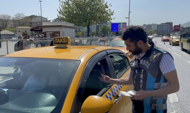 İstanbul'da taksicilere yönelik denetim yapıldı