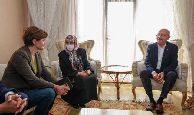 Kılıçdaroğlu'dan Prof.Dr. Beyaz'ın ailesine taziye ziyareti