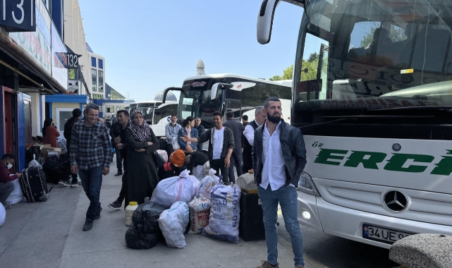 Otogarda bayram yoğunluğu
