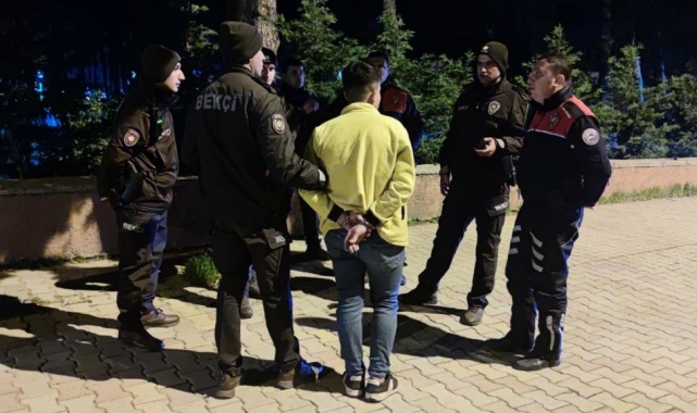 Polis ekiplerinden kaçışı uzun sürmedi