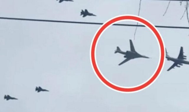 Putin’in nükleer bombardıman uçağı Ukrayna semalarında! Dehşete düşüren görüntü...