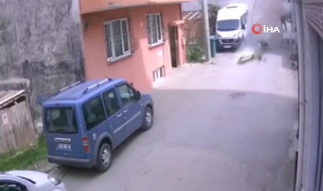 Uçağın düşme anı kamerada
