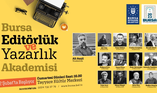 Bursa Editörlük ve Yazarlık Akademisi devam ediyor