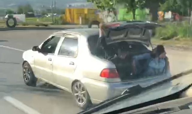 Bursa'da bagajda tehlikeli yolculuk