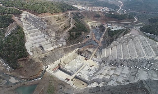 Bursa'daki Karacabey Gölecik Barajı'nın inşaatı devam ediyor