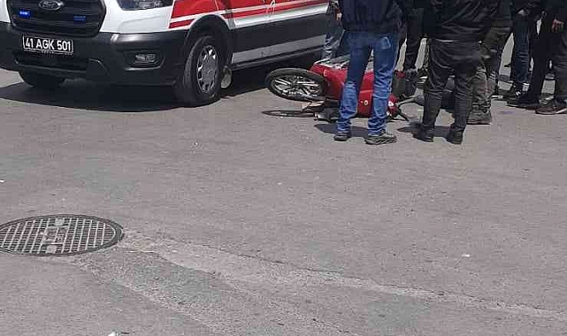 Cip ile çarpışan motosikletin sürücüsü yaralandı