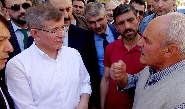 Davutoğlu'na Adıyaman'da soğuk duş