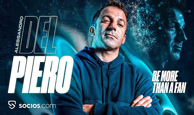 İtalyan efsanesi Del Piero, Socios.com'un yeni reklam yıldızı olarak sahalara döndü