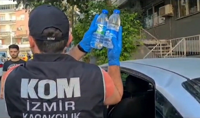 İzmir'de sahte etil alkol ve içki kaçakçılarına operasyon